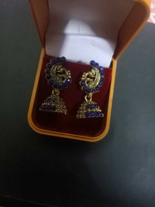 Peacock Jhumka Earrings
