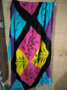 Stall Or Dupatta Colourful With Stones