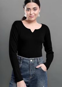 Black Long Sleeve Top