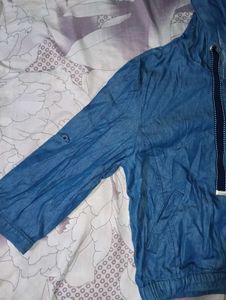Denim Hoodie Jacket
