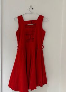 Red Fit &amp; Flare Dress