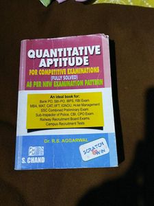 Quantitative aptitude book