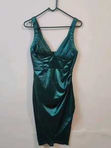 Satin Bodycon Corset Mini Dress
