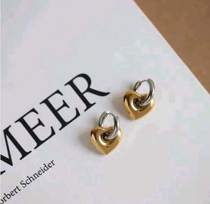 Antiturnish Heart Drop Earrings