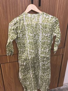 Green Floral Kurta