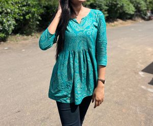 Stylish Teal Top