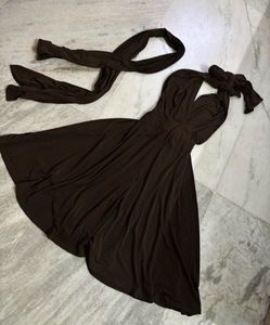 Brown Convertible Dress