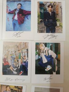 BTS Army HD Photo Cards With Signature Pack Of 15.