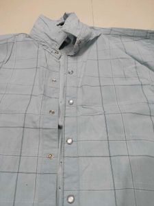 Men's Checkered Button-Down Shirt can be worn from