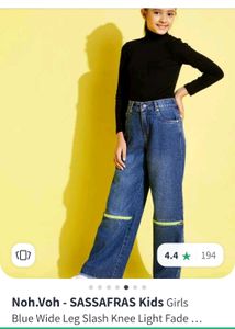 (Noh-voh Sassafras Kids) Wide Leg Jean For Kids