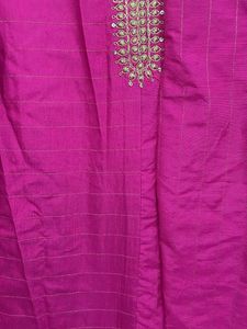 Magenta Embellished Kurti - Size L