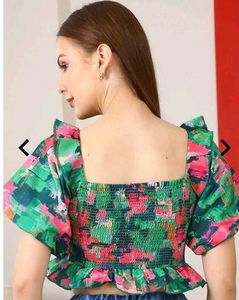 Floral Print Crop Top