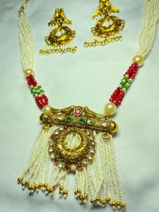 Rajputi Rani Haar With Earrings