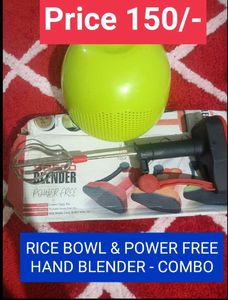 Rice Bowl And Hand Blander