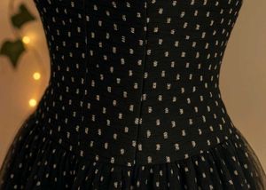 Chic Black Polka Dot Dress