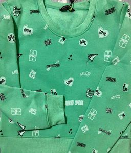 Green Print Sweatshirt