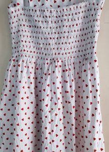 Heart Print &#39;A&#39;  Line Dress