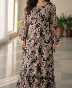 Floral Print Kurta ( L )