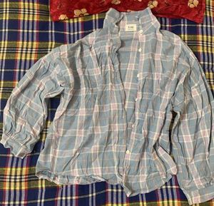 Women’s Blue Plaid Shirt