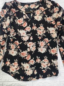 Harpa Floral Print Long Sleeve Top