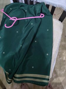 Dark Green 💚 Saree