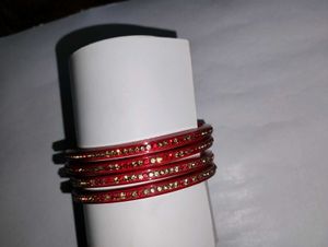 Red & Gold Bangle Set