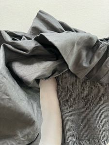 Chic Black Puffer Sleeves Crop Top