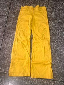 Yellow Wide Leg Pants
