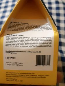 8 MINI TAMPONS-JUST REGULAR FLOW