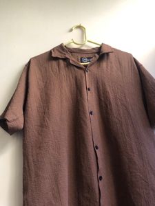 Brown Short Sleeve Shirt