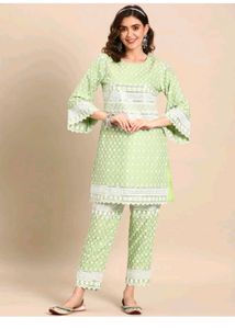 Elegant Green Kurta set , no dupatta