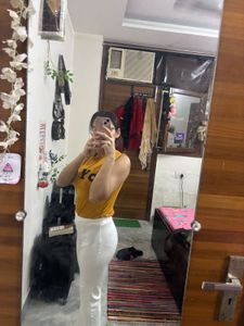 White Flare Trouser
