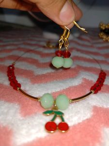 Cherry Charm Jewelry Set