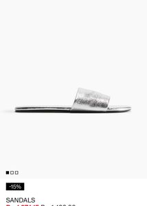 H&amp;M Silver. Flats - New