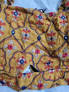 Embroidered Crop Top