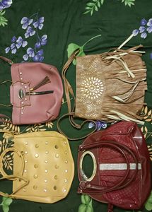 Combo Of 4 Sling Bags