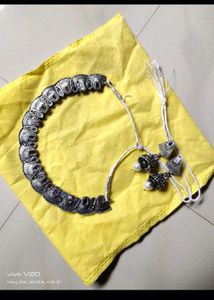 Silver Necklace & Earring Set