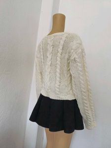 Knitted Square Neck Cardigan