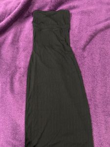 Elegant Black Bodycon Midi Dress