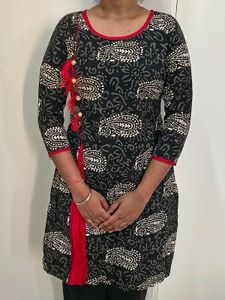 Black & White Paisley Kurti