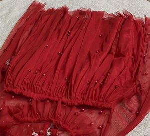 Red Beads Party Wear Top 🌹