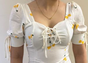 White Floral Dress
