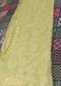New  Golden Red Shade Saree