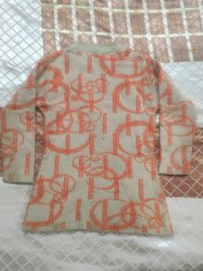Kids Girls Long Wool Top