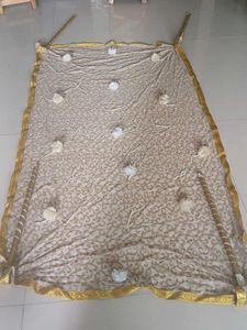 3D embroidered Bridal Chaddar for Entry