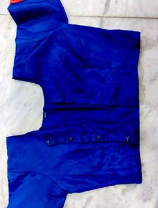 Neavy Blue Poly silk Blouse