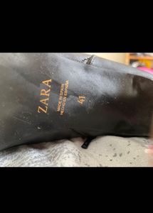 ZARA Black Leather Boots