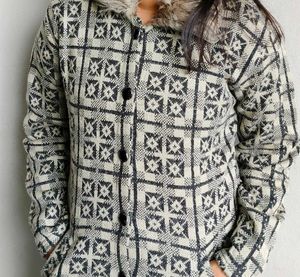 Patterned Winter Jacket