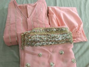 Beautiful Peach Kurta Set