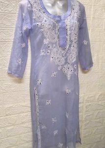 Chikankari Lavender 🪻 Small Size Kurta